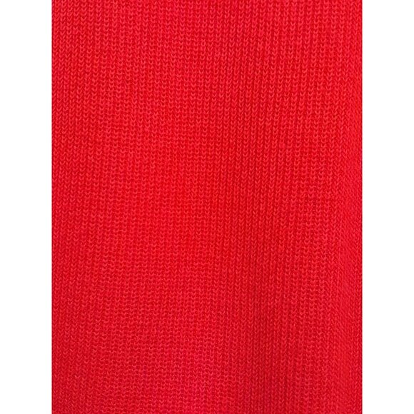 Vintage Pendleton Womens Sleeveless Holiday Size XL Christmas Cardigan & Pin Red - Picture 3 of 6